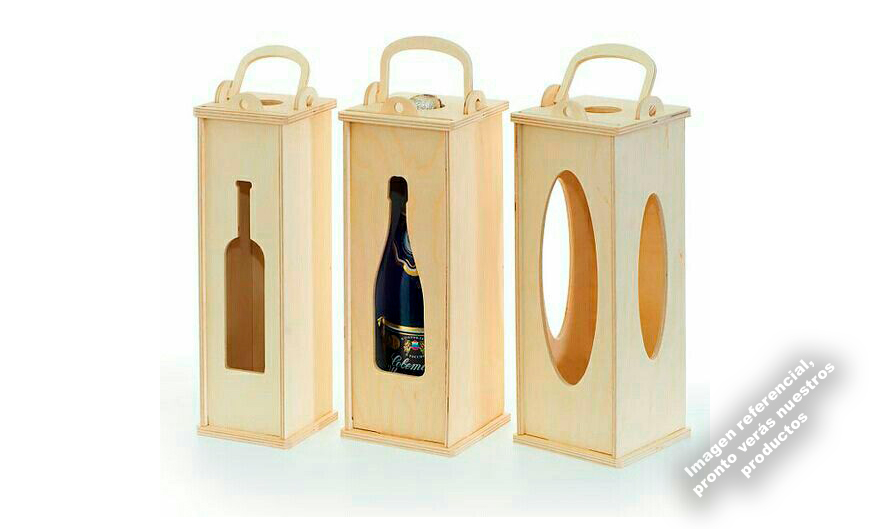 Cajas de madera para botellas, cajas vino, cajas para pisco Perú