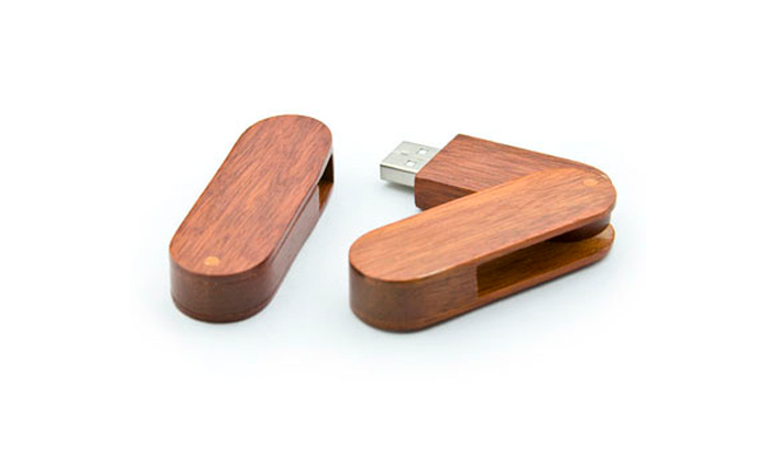 memorias usb de madera